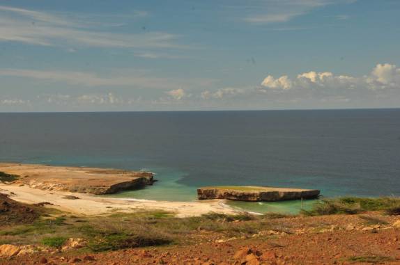 Idílica praia no sul de Aruba